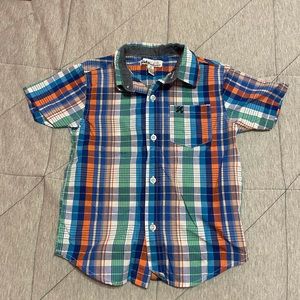 Boys checkered button up shirt size 4T